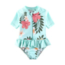 Toddler/Baby Girl Ruffle Printed One Piece Swimsuits