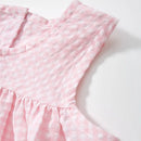 Kids Girls Cartoon Ducks Embroidery Lattice Dresses childrensterritory