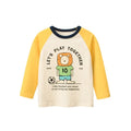 Rugby Letter Print Kids Boys Bottoming Cotton T-shirts childrensterritory