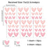 Waterproof Soft Pink Removable Heart Shape Wall Stickers childrensterritory