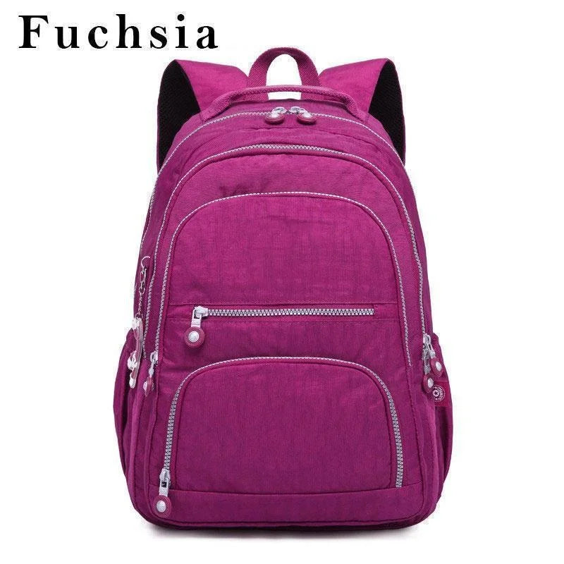 Teenage Girls Nylon Backpacks in 3 Sizes for School/Travel childrensterritory