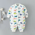 Soft Flannel Warm Printed Baby Romper for Winter
