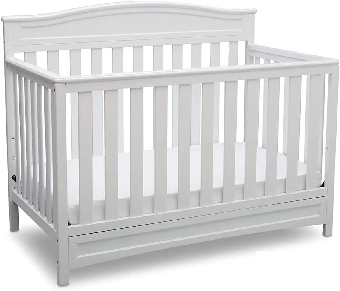 4-in-1 Convertible Baby Crib with Modern Design childrensterritory