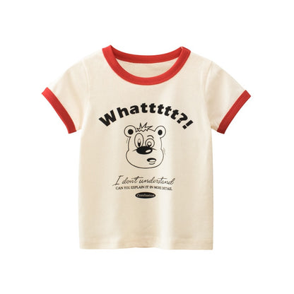 Graffiti Print Kids Boys Girls Summer Cotton T-Shirt Top childrensterritory