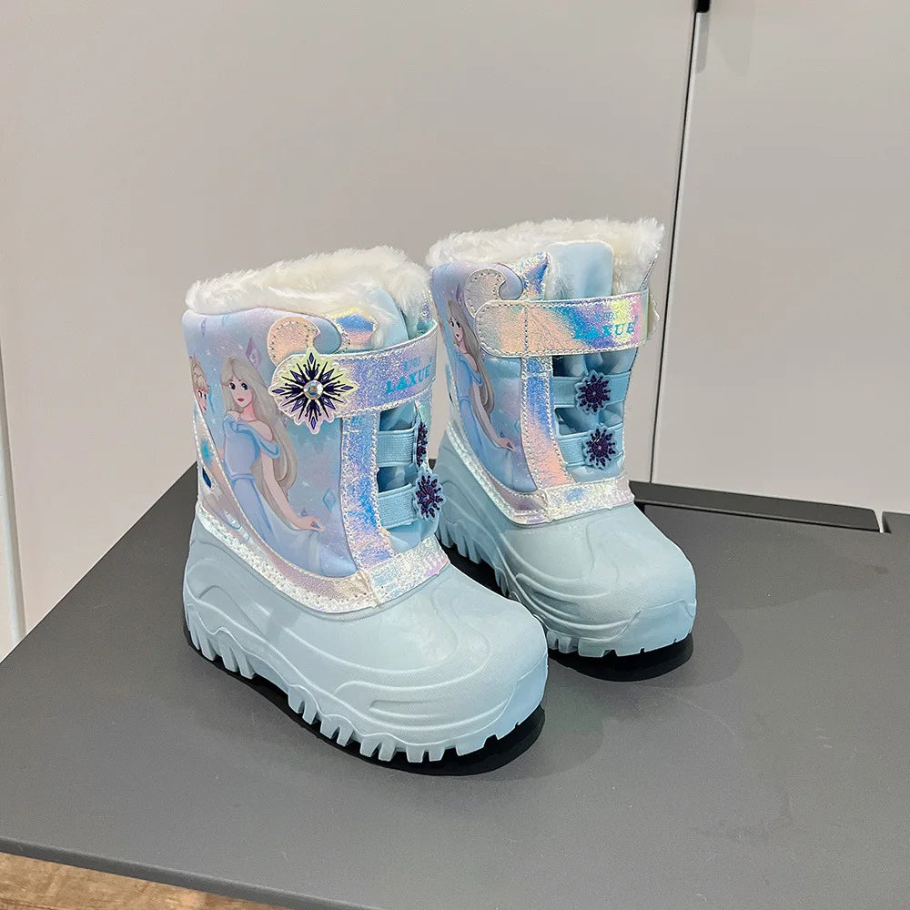 Slip Resistant Kids Cartoon Design Warm Snow Boots childrensterritory