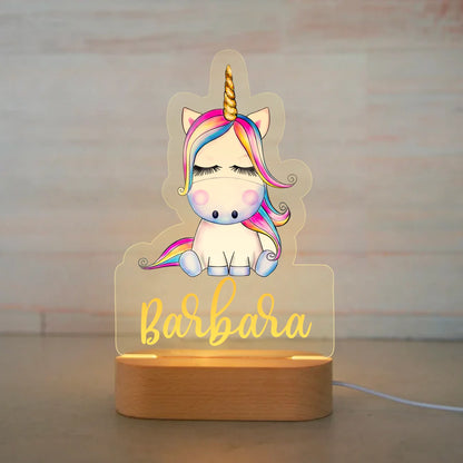 Personalized Cartoon Animal Design Night Light for Kids Room childrensterritory
