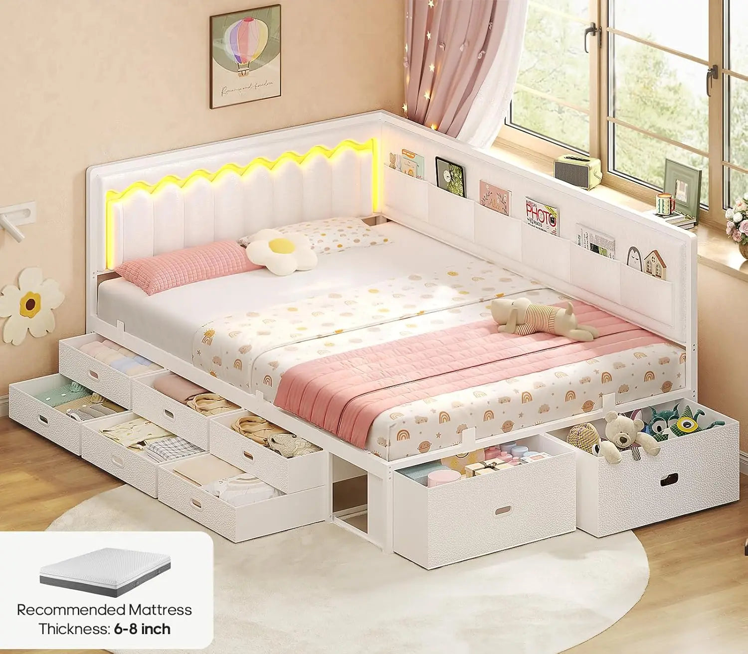 Durable Full Corner Bed Frame Designed for Kids’ Comfort childrensterritory