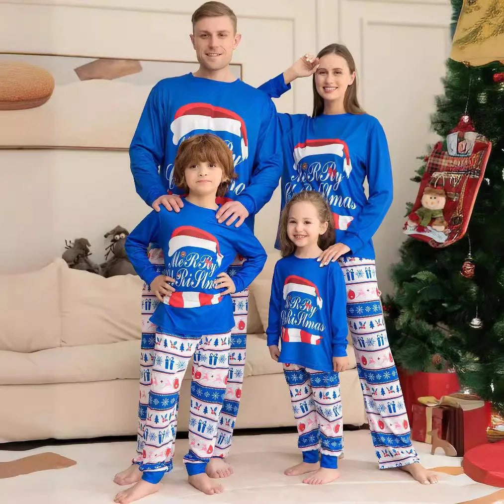 Long Sleeves Christmas Print Family Matching Clothing Set