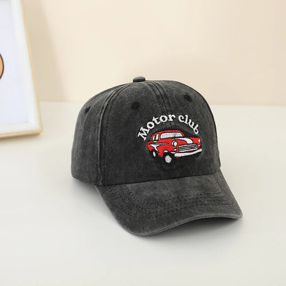 Motor Club Letter Embroidered Outdoor Kids Caps for Summer childrensterritory