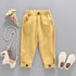Solid Color Casual Style Trousers For Little Girls childrensterritory