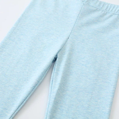 Flower Design Embroidery Cotton Leggings For Girls childrensterritory