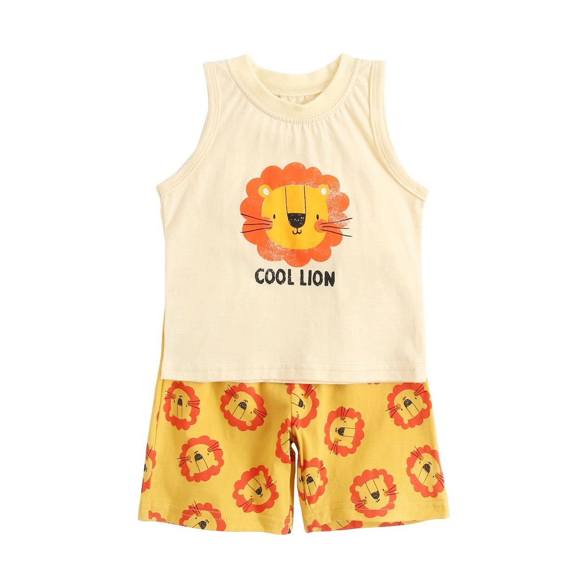 Cute Animal Print Baby Boys Girls 2pcs Summer Clothing Set childrensterritory