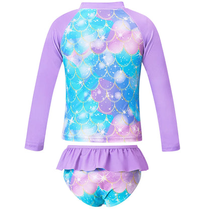Mermaid Unicorn Design Toddler Girls Tankini Swimwear childrensterritory