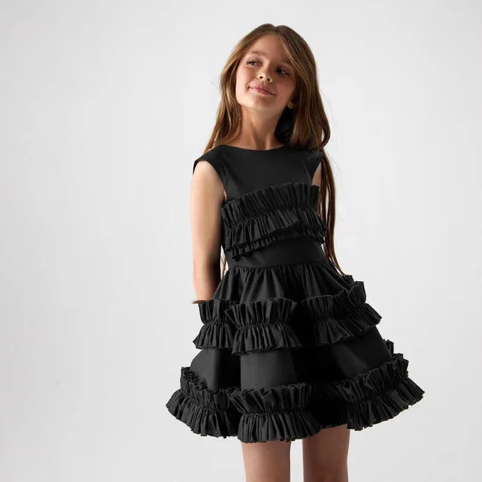 Kids Girls Cake Lace Skirt and Tank Top Dresses