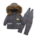 Little Boys Girls Thick Warm Down Jacket Jumpsuit Clothing Set childrensterritory
