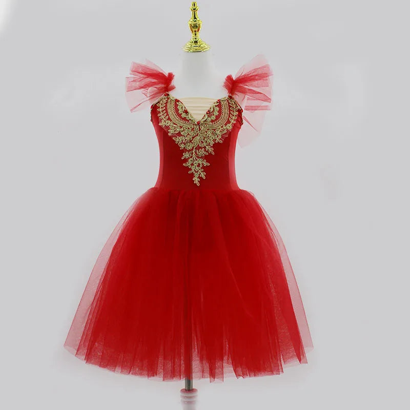 Professional Swan Lake Long Ballet Dresses for Girls childrensterritory