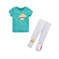Little Girls Lovely Cartoon Design Summer Cotton Outfits childrensterritory