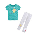 Little Girls Lovely Cartoon Design Summer Cotton Outfits childrensterritory