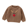 Kids' Long-Sleeved Cartoon Print Warm Sweater