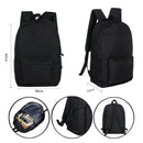 Canvas High School Backpack with Custom Letter Name