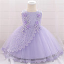 Baby Girl Lace Embroidered Formal Occasion Gowns childrensterritory