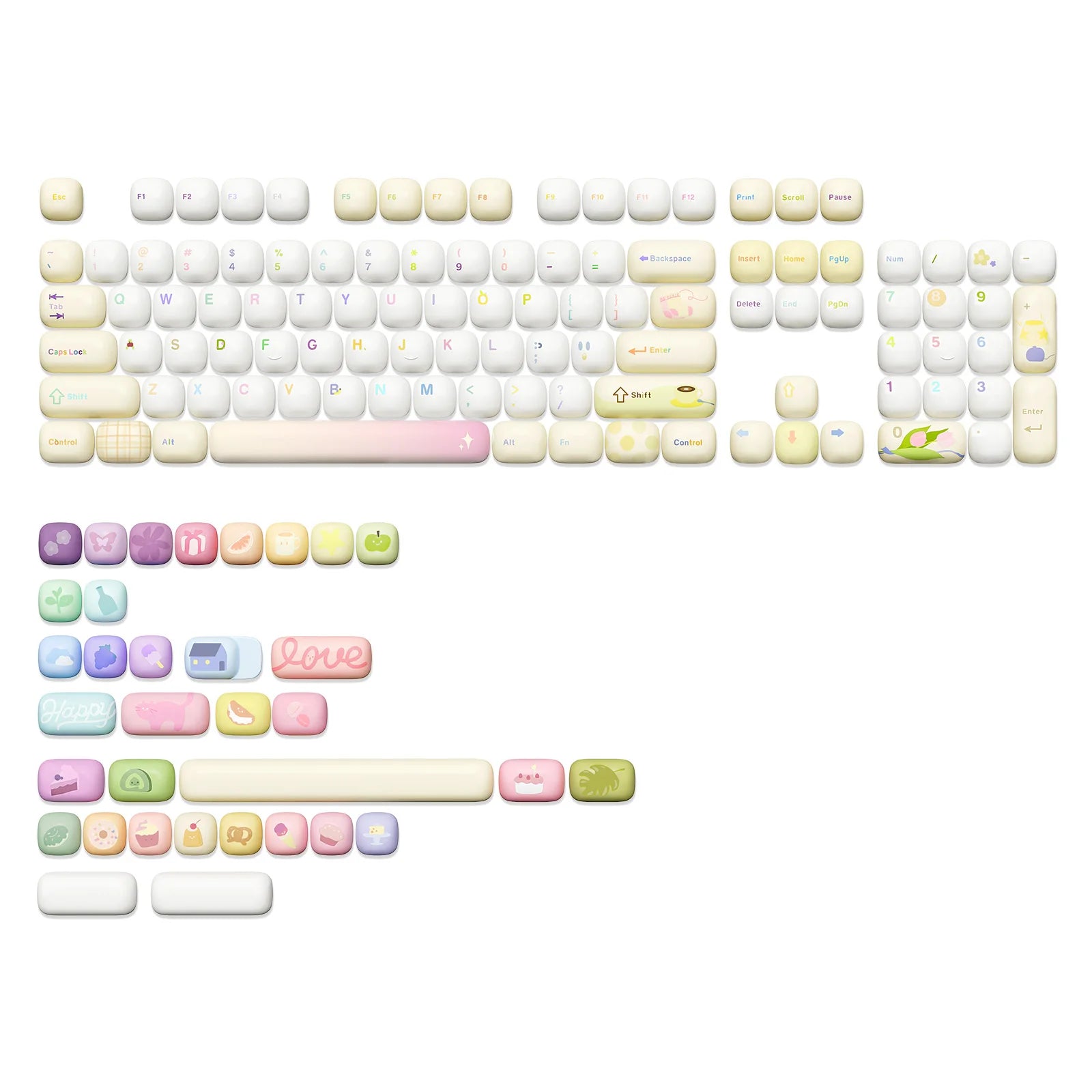 Colorful Cartoon Design Gaming keyboards