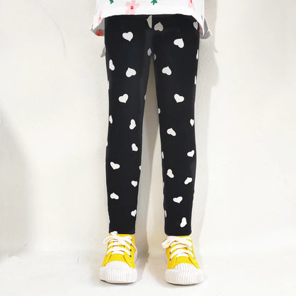 Kids Girl Floral Print Slim Fit Leggings/Trousers childrensterritory