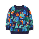 Kids Girls Boys Christmas Theme Print Sweatshirts