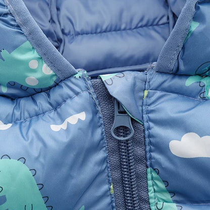 Baby/Kids Dinosaur &amp; Floral Print Hooded Jackets