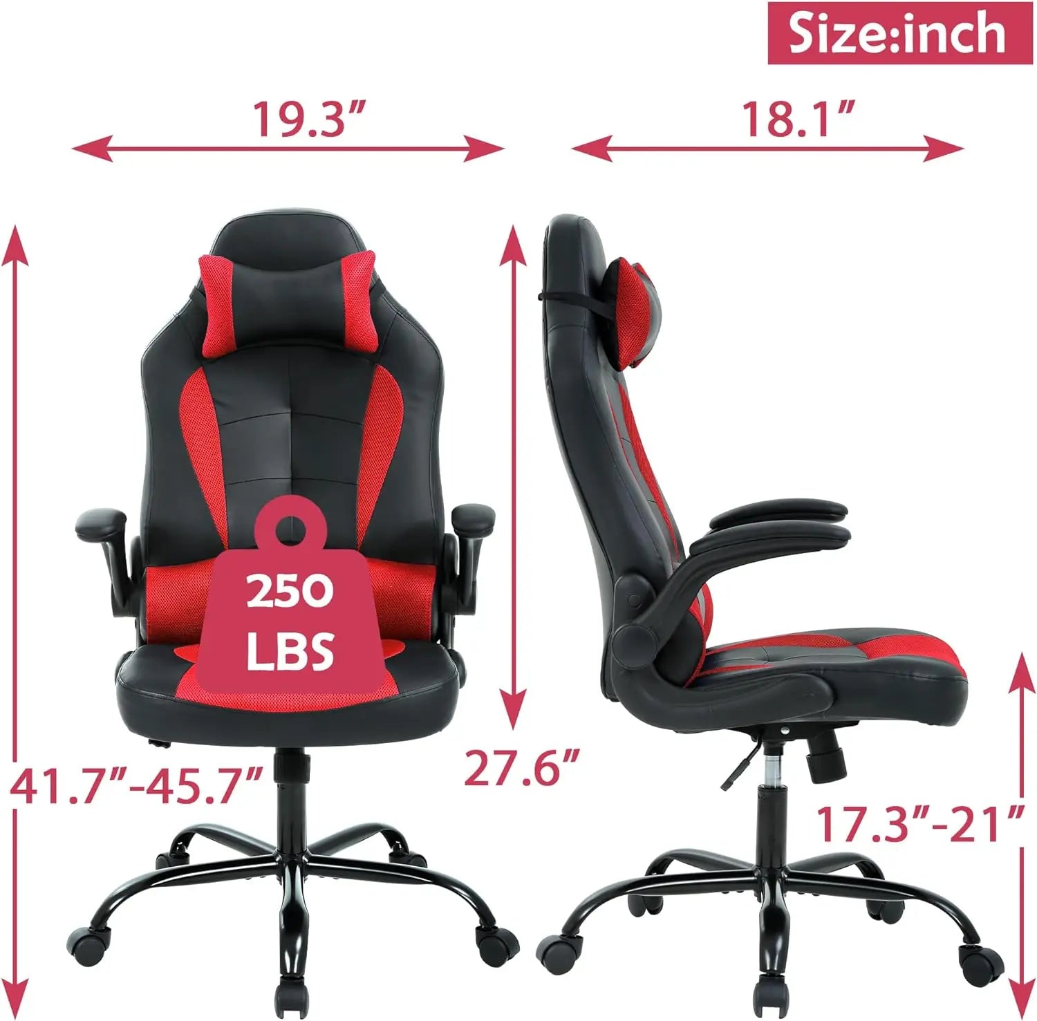 Office Swivel Chair with Adjustment and Lumbar Support childrensterritory