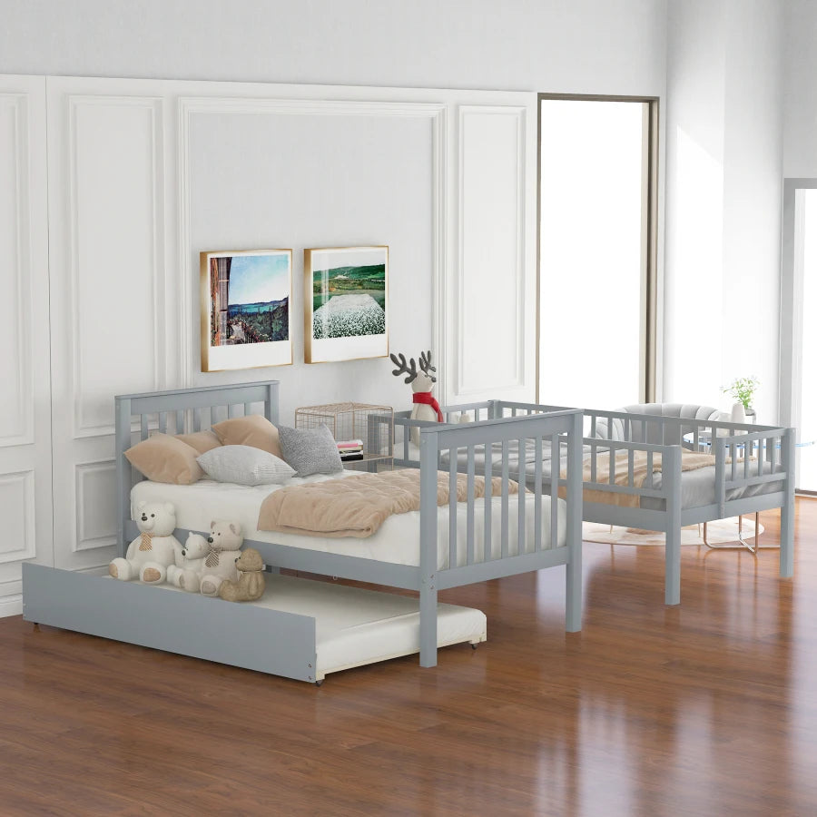 Twin over Twin Bunk Bed for Kids&