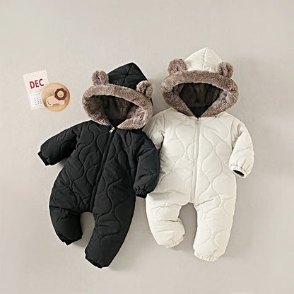 Baby Kids Long-Sleeved Casual Winter Jumpsuits