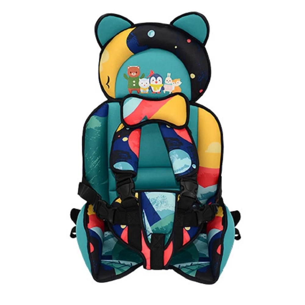 Adjustable Cartoon Design Baby Seat Cushion with Belt