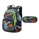 Dinosaur Print Kids Backpack Set with Lunch Box Pencil Case childrensterritory