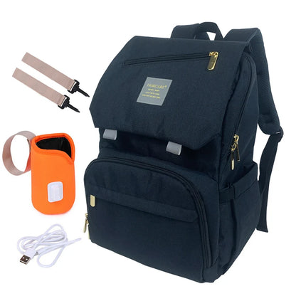 Waterproof Maternity Backpack with USB, Rechargeable Holder