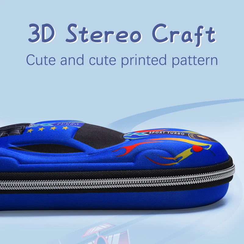 3D Racing Car Design Pencil Cases For Children childrensterritory