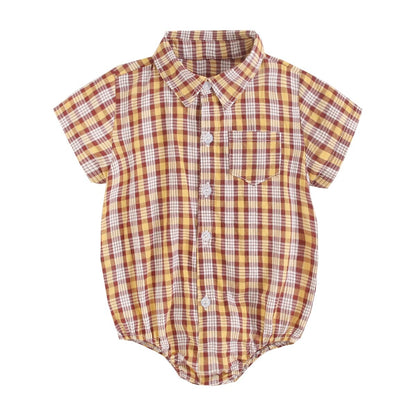 Baby Boys Girls Cotton Short Sleeve Shirts Style Bodysuit childrensterritory