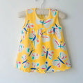 Baby Girl Floral and Cartoon Print Summer Cotton Dresses childrensterritory