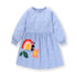 Kids Girls Soft Cotton Long Sleeve Printed Floral Birthday Dresses childrensterritory