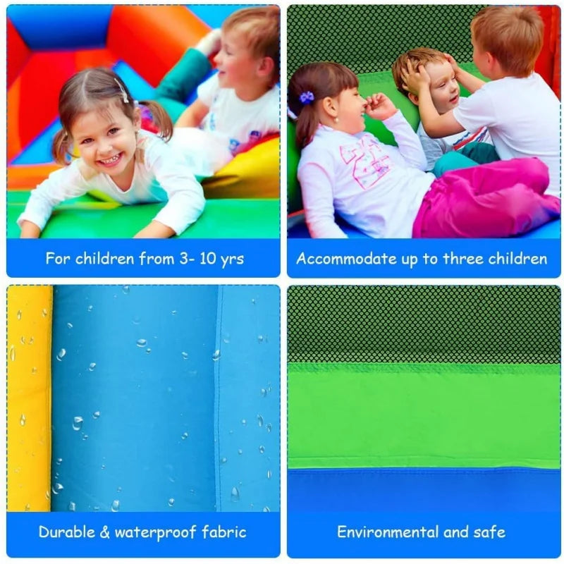 Kids Inflatable Bounce House with 480W Blower