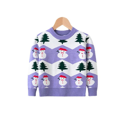 Kids Warm Knitted Christmas Party Sweaters childrensterritory