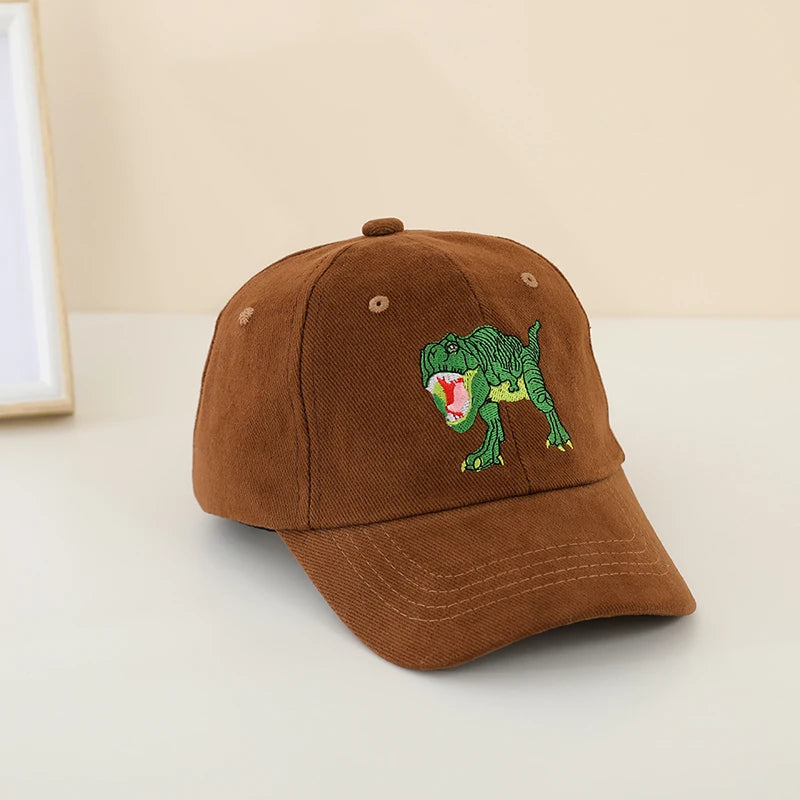 Dinosaurs Embroidered Boys Outdoor Summer Caps