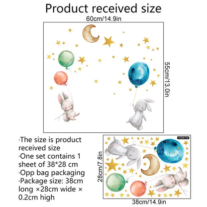 Glow-in-the-Dark Cartoon Design Luminous Wall Stickers childrensterritory
