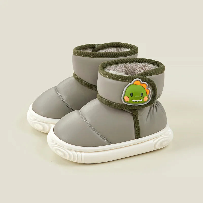 Warm Solid Color Cotton Snow Boots for Baby/Toddlers childrensterritory