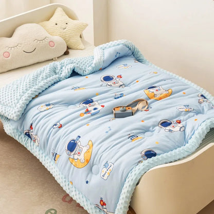 Soft Breathable Warm Baby Thick Quilted Blanket