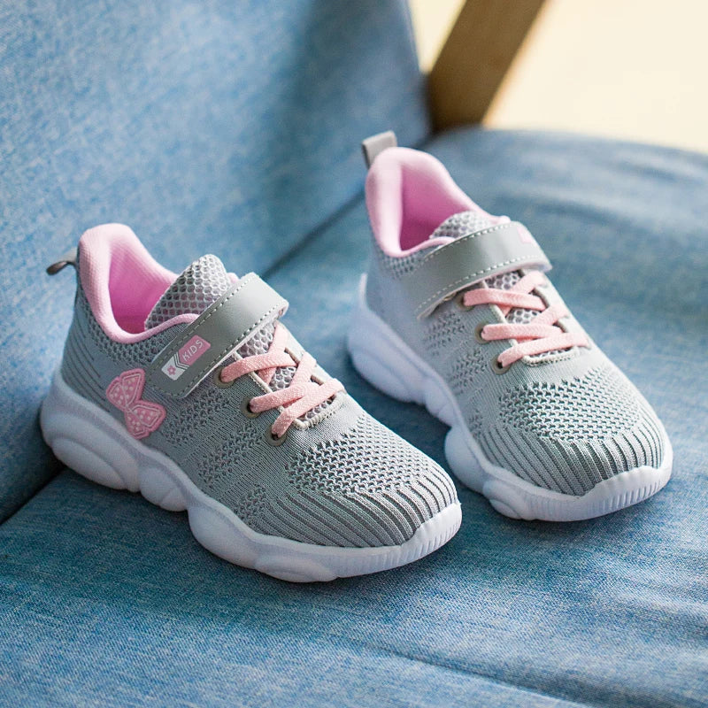 Kids Girls Classic Breathable Mesh Running Sneakers childrensterritory