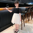 Casual Style Kids Girls Patchwork Princess Dress childrensterritory