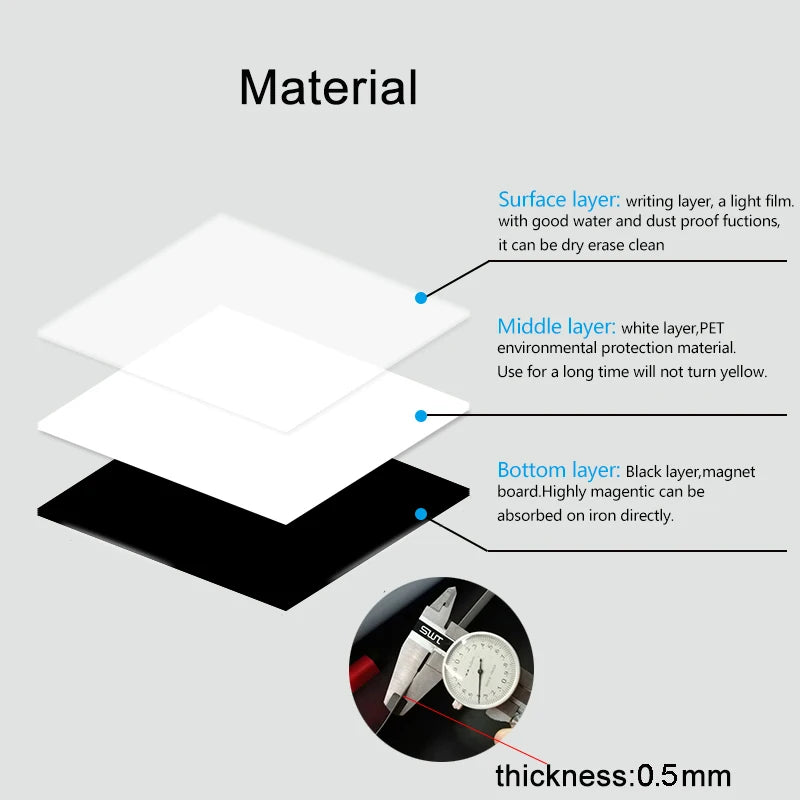 Magnetic Monthly Planner Refrigerator Whiteboard