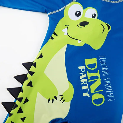 Baby/Kids Boys One Piece Shark Print Swimwear with Hat