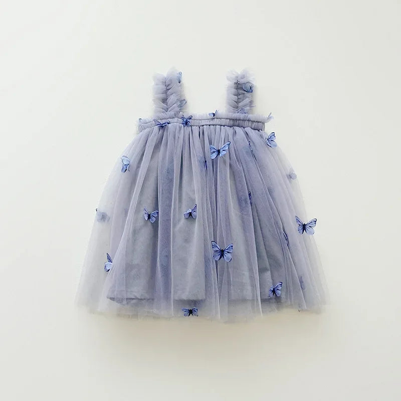 Baby Girl Butterfly Sequins Tulle Summer Sweet Outfits childrensterritory